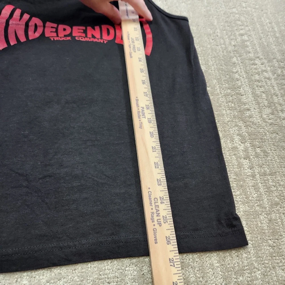 Independent Truck Company Shirt Adult Small Tank Top Y2K Skate Black Bar Logo - Picture 6 of 8